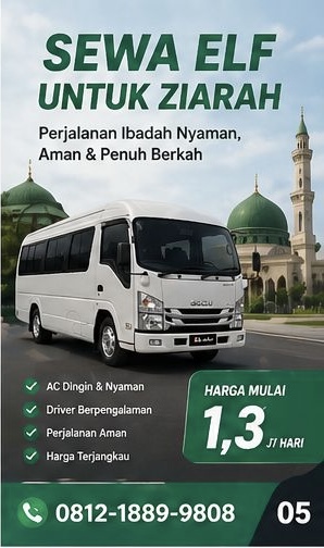 sewa elf untuk ziarah